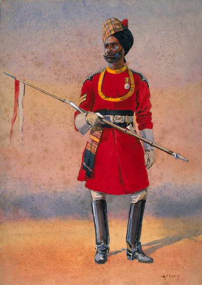 Guardia del governatore, Madras, Musulmano di Madras, illustrazione per 